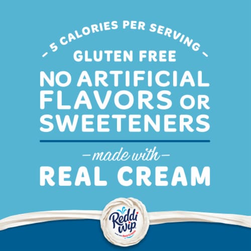 Reddi Wip Fat Free Whipped Topping Made With Real Cream Perspective: right