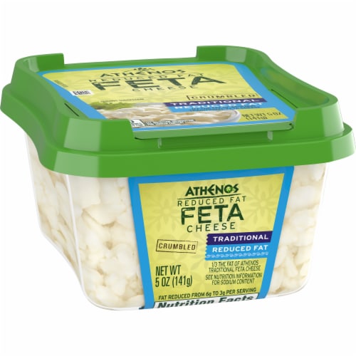 Athenos Reduced Fat Crumbled Feta Cheese Perspective: right