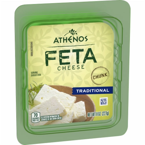 Athenos Traditional Feta Cheese Chunk Perspective: right