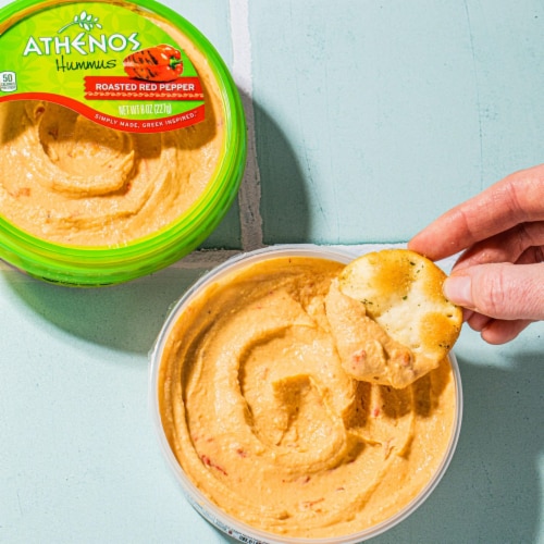 Athenos Roasted Red Pepper Hummus Perspective: right