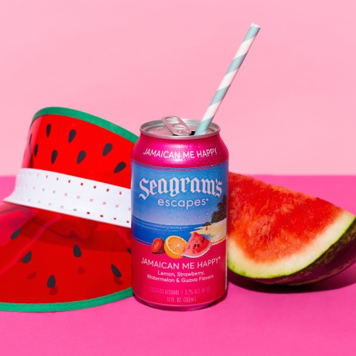 Seagram's Escapes Jamaican Me Happy Flavored Hard Beverage Perspective: right