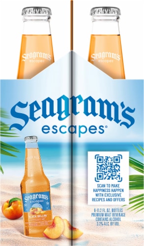Seagram's Fuzzy Navel Flavored Hard Beverage Perspective: right