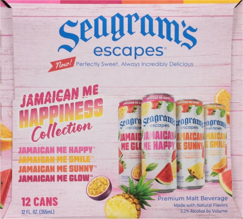 Seagram's Escapes® Jamaican Me Happiness Collection Premium Malt Beverage Variety Pack Perspective: right