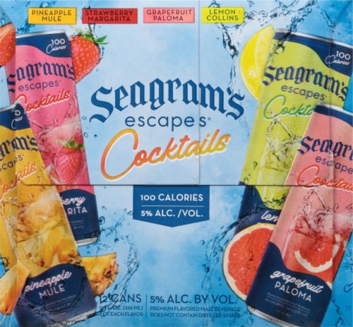 Seagram's Escapes Cocktails Cooler Variety Pack Perspective: right