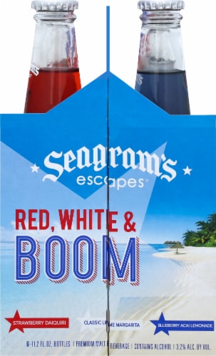 Seagram's Red White & Boom Malt Beverage Variety Pack Perspective: right