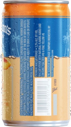 Seagram's Escapes Peach Bellini Flavored Hard Beverage Perspective: right
