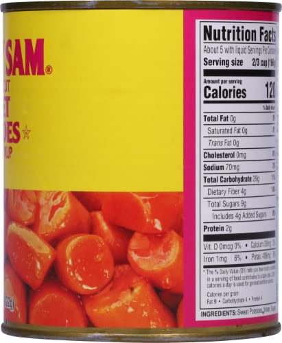 Sugary Sam® Golden Cut Sweet Potato Yams Perspective: right