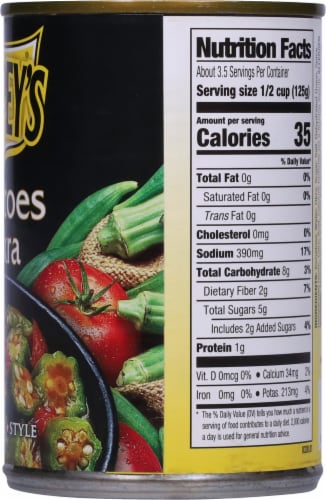 Trappey's Tomatoes and Okra Perspective: right