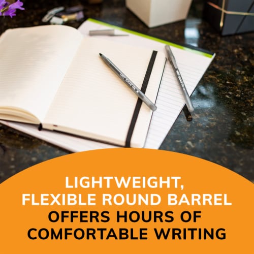 BIC® Round Stic® Xtra Life Medium Point Pens - Black Perspective: right