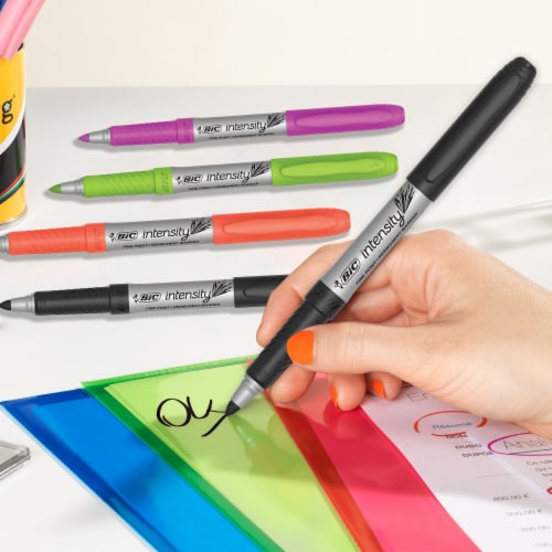 BIC® Intensity™ Fine-Point Permanent Markers Perspective: right