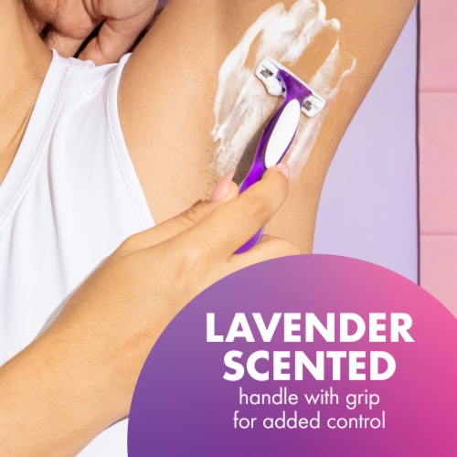 BIC® Soleil® Smooth Scented™ Disposable 3-Blade Razors Perspective: right