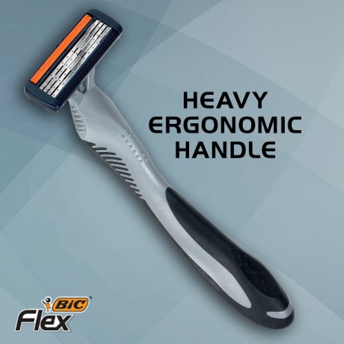 BIC® Flex 4™ Sensitive Men's Razors Perspective: right