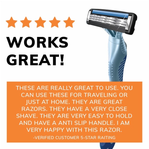 BIC® Flex 3 Titanium Razors Perspective: right