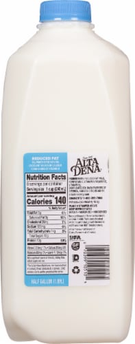 Alta Denta 2% Reduced Fat Milk Perspective: right