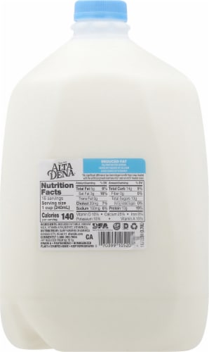 Alta Denta 2% Reduced Fat Milk Perspective: right