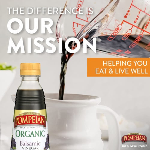Pompeian Organic Balsamic Vinegar of Modena Perspective: right