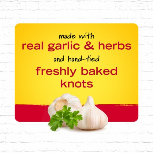 New York Bakery Hand-Tied Garlic Knots with Real Garlic Perspective: right