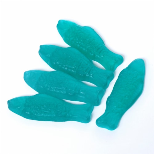 SWEDISH FISH Blue Raspberry Lemonade Soft & Chewy Candy Bag Perspective: right