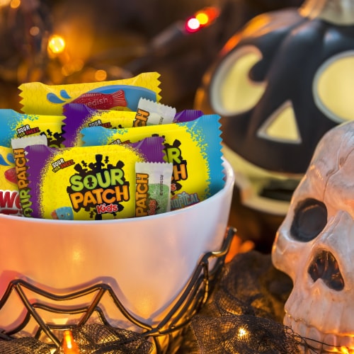 SOUR PATCH KIDS & SWEDISH FISH Halloween Candy Variety Pack Perspective: right