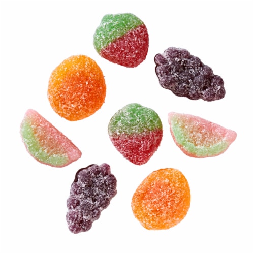 SOUR PATCH KIDS Fruits Mix Soft & Chewy Candy Share Size Perspective: right