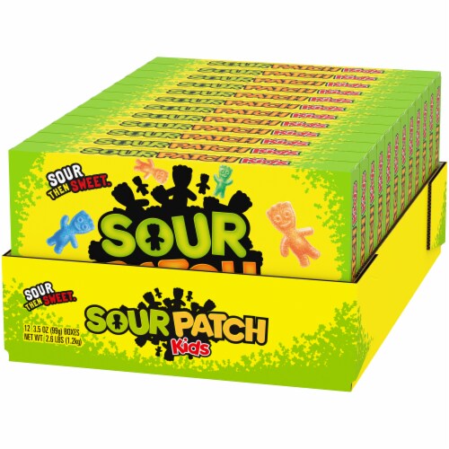 Sour Patch Kids Original Soft & Chewy Candy Theater Box Case Lot Sale Perspective: right