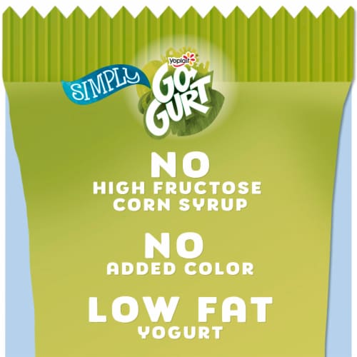 Simply Go GURT Strawberry & Mixed Berry Kids Low Fat Yogurt Tubes Perspective: right