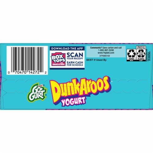 Go-Gurt Vanilla Birthday Cake Dunkaroos Yogurt Perspective: right
