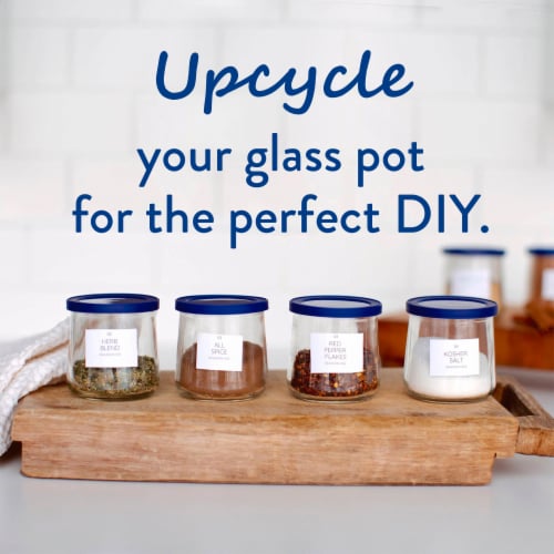 Oui by Yoplait Coconut Based Dairy Free Alternative Coconut Flavor Yogurt Glass Jar Perspective: right