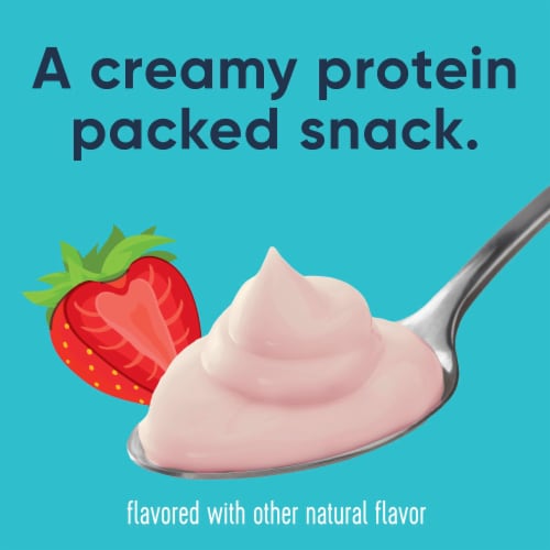 Ratio Protein Strawberry Yogurt Cultured Dairy Snack Perspective: right