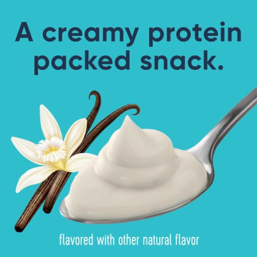 Ratio Protein Vanilla Yogurt Cultured Dairy Snack Perspective: right