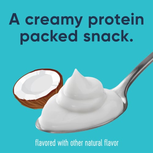 Ratio Protein Coconut Yogurt Cultured Dairy Snack Perspective: right