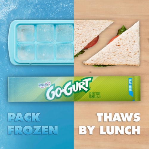 Go GURT Unicorn Strawberry Banana & Raspberry Kids Yogurt Tubes Perspective: right