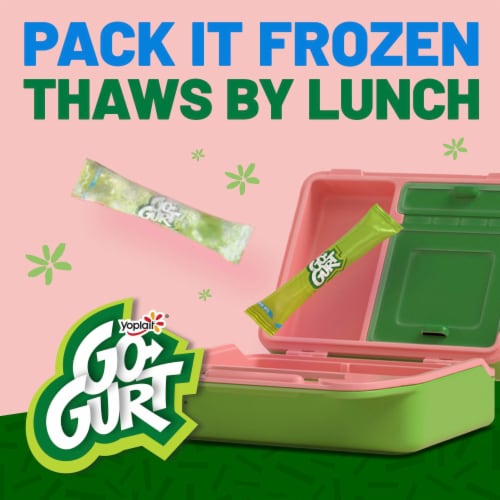 Go GURT Strawberry and Cotton Candy Kids Fat Free Yogurt Tubes Perspective: right