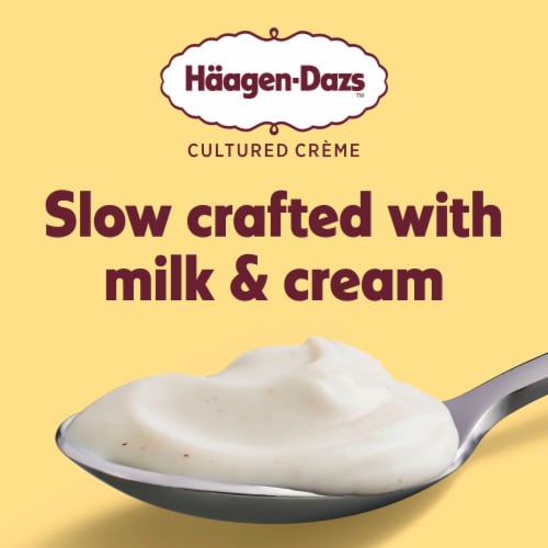 Haagen Dazs Vanilla Bean Cultured Creame Yogurt Perspective: right