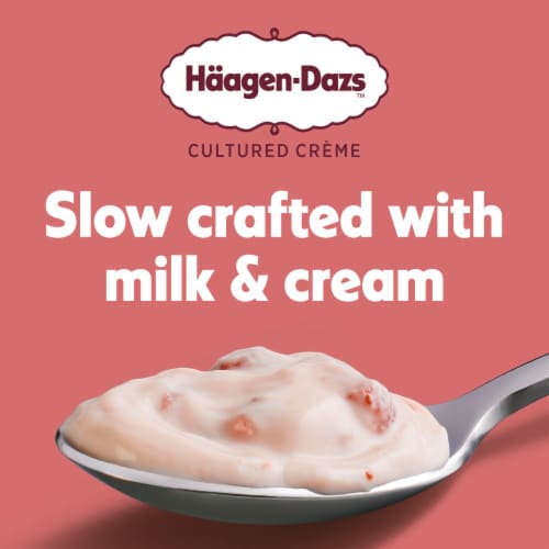 Haagen Dazs Strawberry Cultured Creame Yogurt Perspective: right