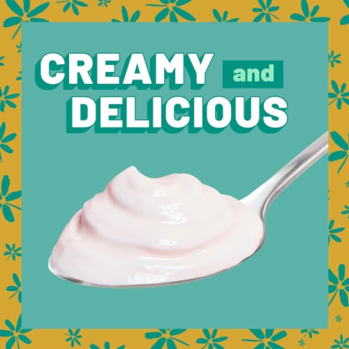 Yoplait Protein Strawberry Yogurt Cultured Dairy Snack Cup Perspective: right