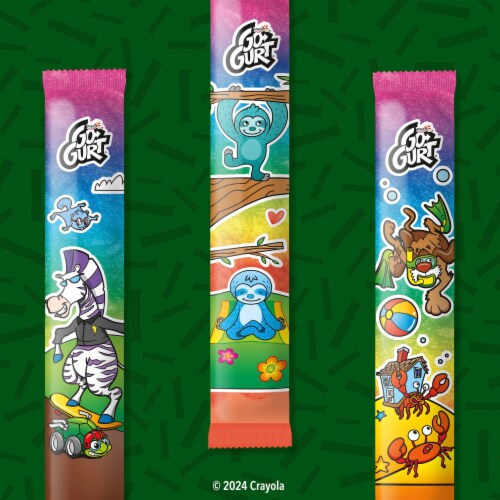 Go-GURT Gluten Free Strawberry and Tropical Kids Yogurt Tubes Perspective: right