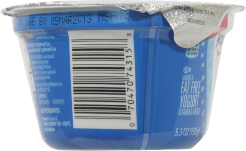 Yoplait Greek 100 Calorie Tropical Fruit Yogurt Perspective: right
