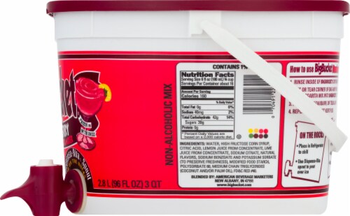Master of Mixes Big Bucket Strawberry Margarita Perspective: right