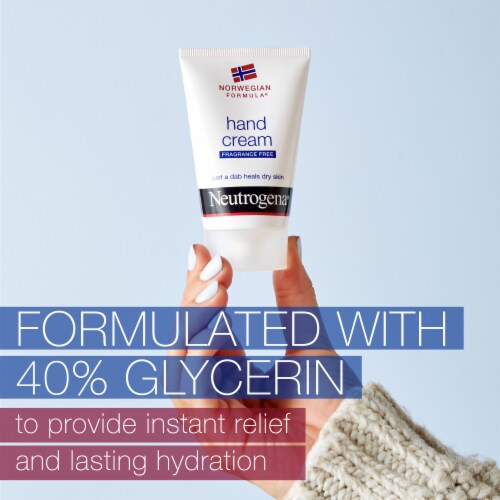 Neutrogena Norwegian Formula Moisturizing Hand Cream Fragrance-Free for Rough Dry Hands Perspective: right