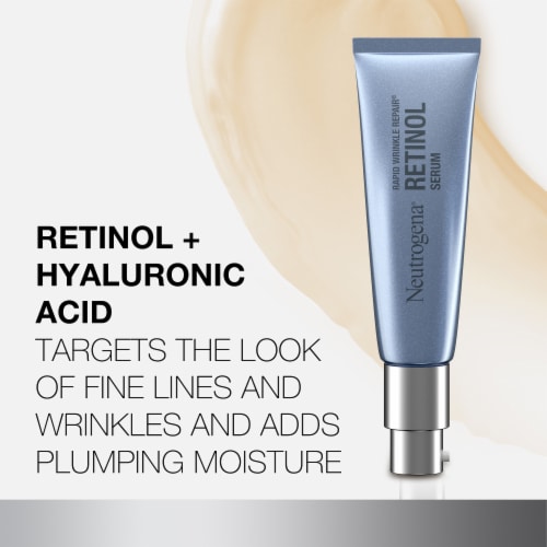 Neutrogena Rapid Wrinkle Repair Retinol Face Serum Daily Anti-Aging Serum Perspective: right
