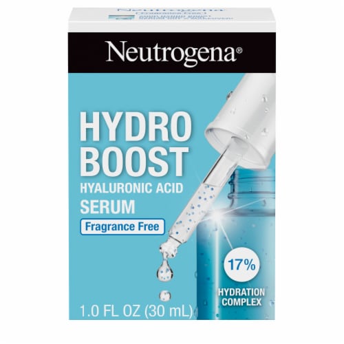 Neutrogena Hydro Boost Hyaluronic Acid Facial Serum Fragrance-Free with Vitamin B5 for Dry Skin Perspective: right