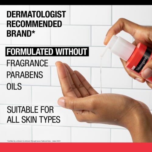 Neutrogena Stubborn Texture Daily Acne Face Wash Fragrance-Free Salicylic Acid Facial Cleanser Perspective: right