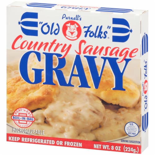 Purnell's Old Folks Country Sausage Gravy Perspective: right