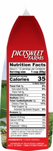 Pictsweet Farms® Southern Classics® Frozen Chopped Turnip Greens Perspective: right