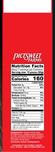 Pictsweet Farms® Crinkle Cut Sweet Potato Fries with Sea Salt Perspective: right