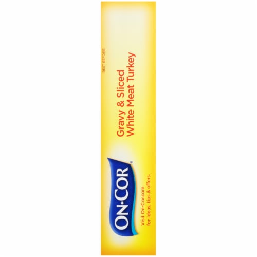 On-Cor Traditionals Gravy & Sliced White Meat Turkey Family Size Frozen Meal Perspective: right