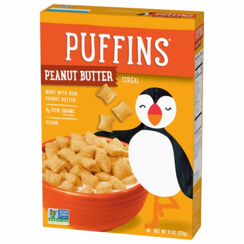 Barbara's Puffins® Peanut Butter Cereal Perspective: right