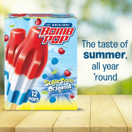 Original Bomb Pop® Sugar Free Ice Pops Perspective: right
