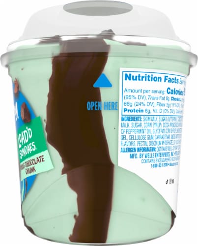 Blue Bunny® Load'd Sundaes Mint Chocolate Chunk Ice Cream Cups Perspective: right
